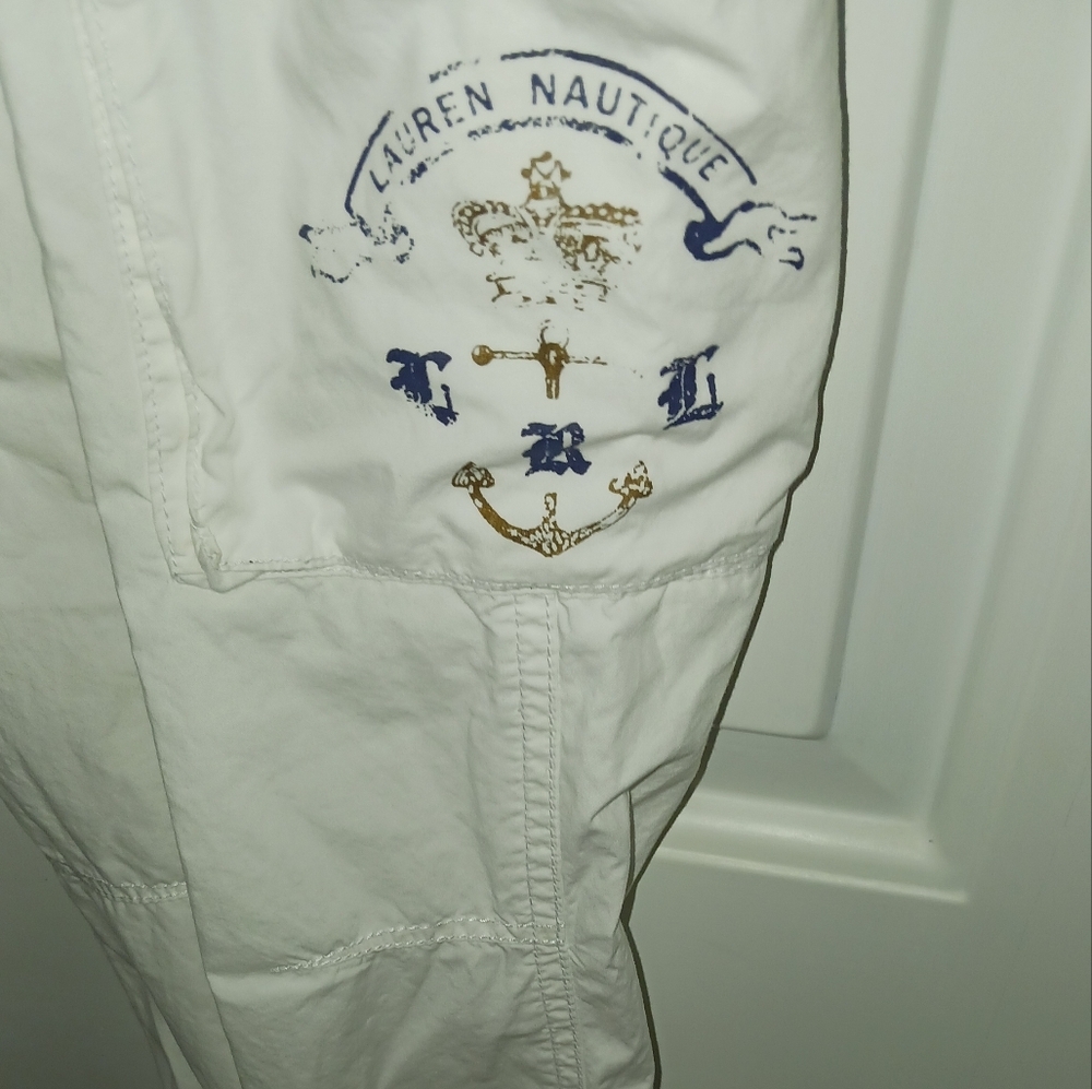 Ralph Lauren Jeans Company White Sailor Pants - Women's Sz 10 x 24L - Picture 3 of 4